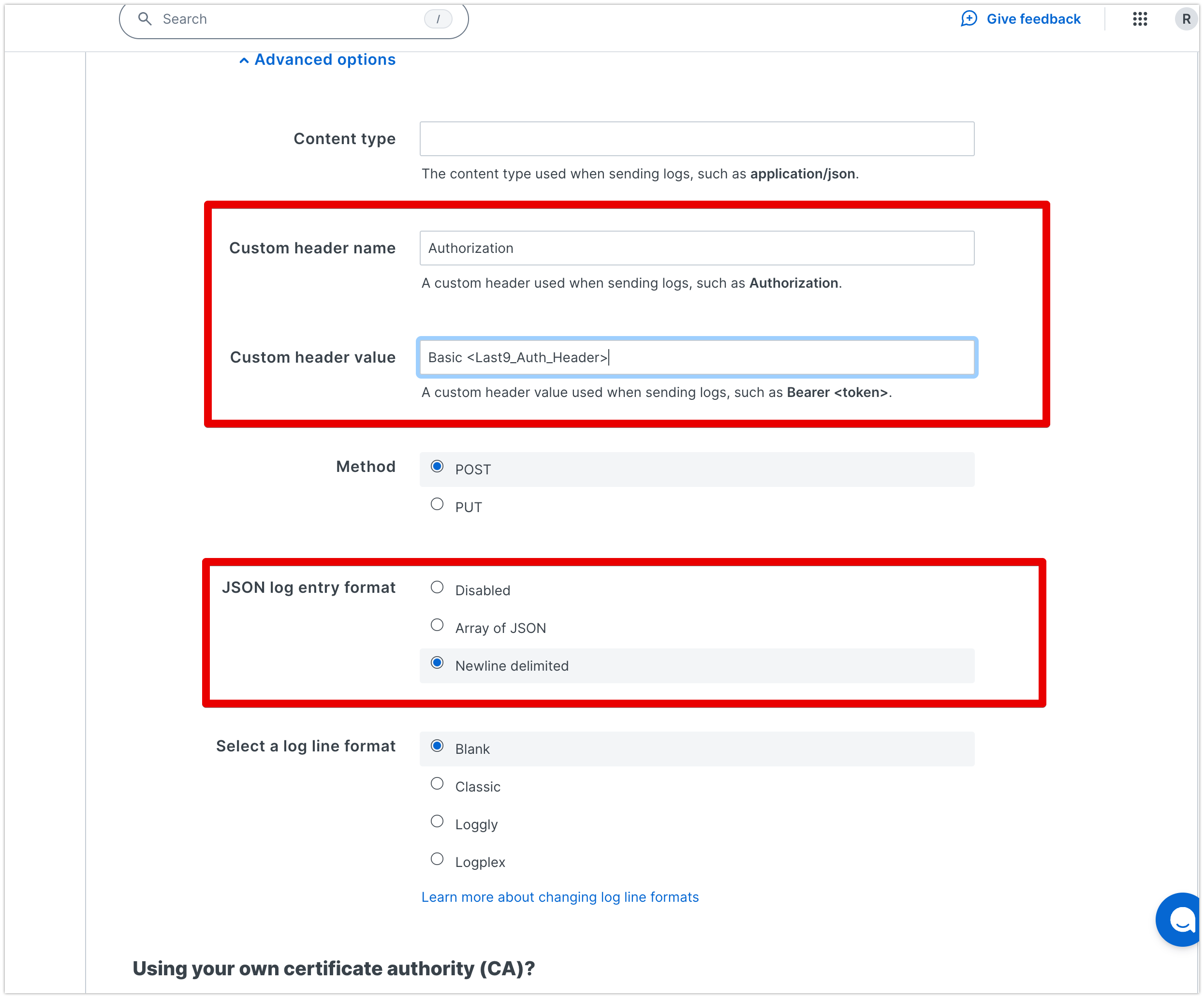 Fastly Last9 ingestion advanced configuration