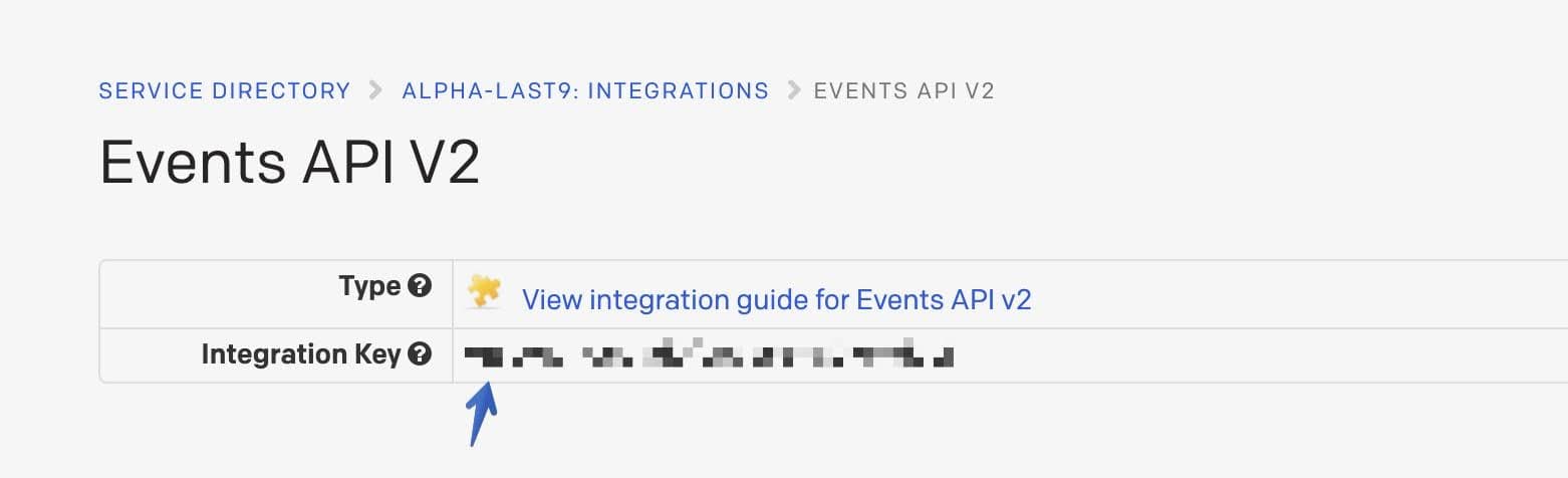 Copy Events API Key